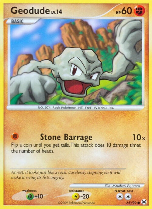Geodude Lv.14 Card Front