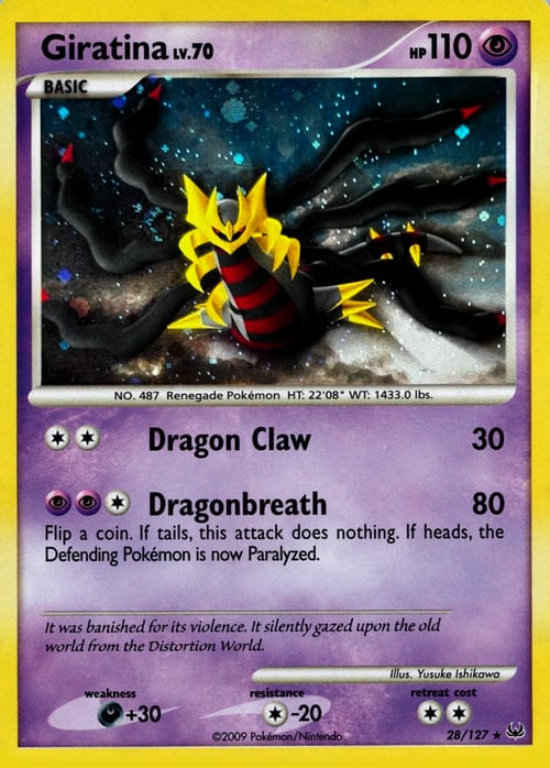 Giratina Lv. 70 Card Front