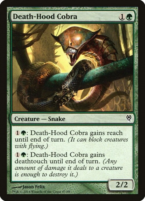 Cobra Incappucciato Card Front