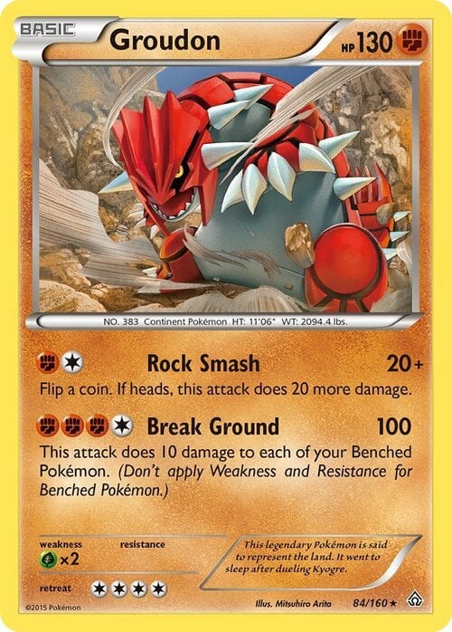 Groudon Card Front