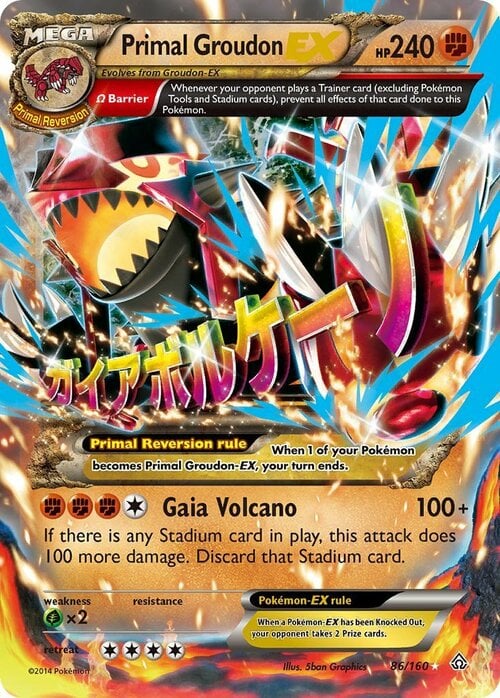 Primal Groudon EX Card Front