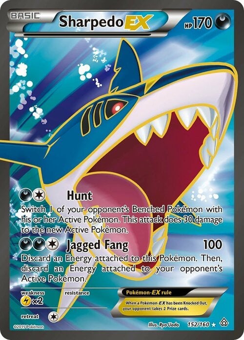 Sharpedo EX Card Front