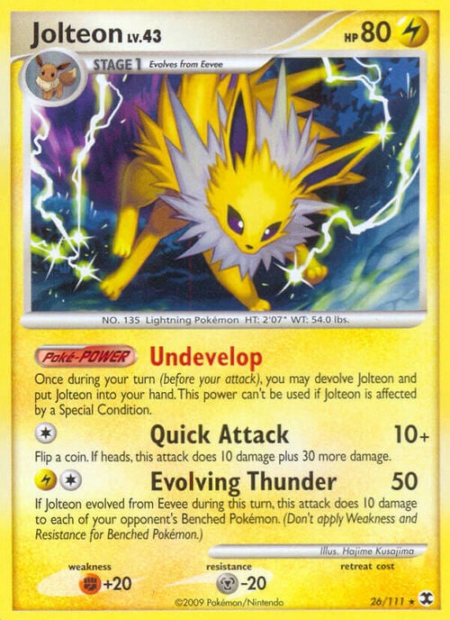 Jolteon Lv.43 Card Front
