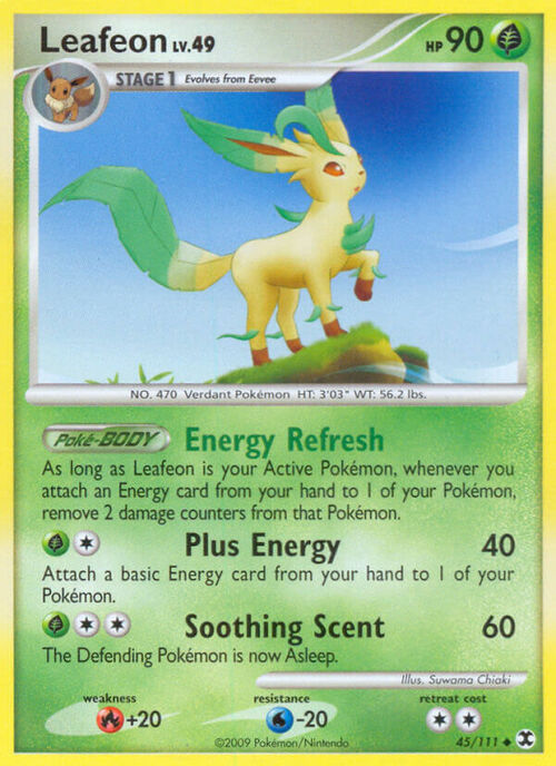 Leafeon Lv.49 Card Front