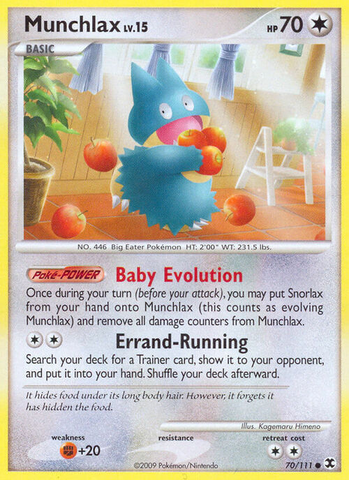 Munchlax Lv.15 Card Front