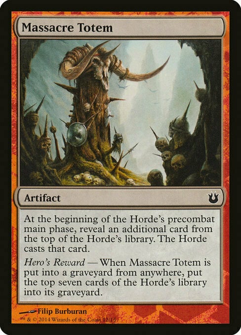 Massacre Totem Card Front