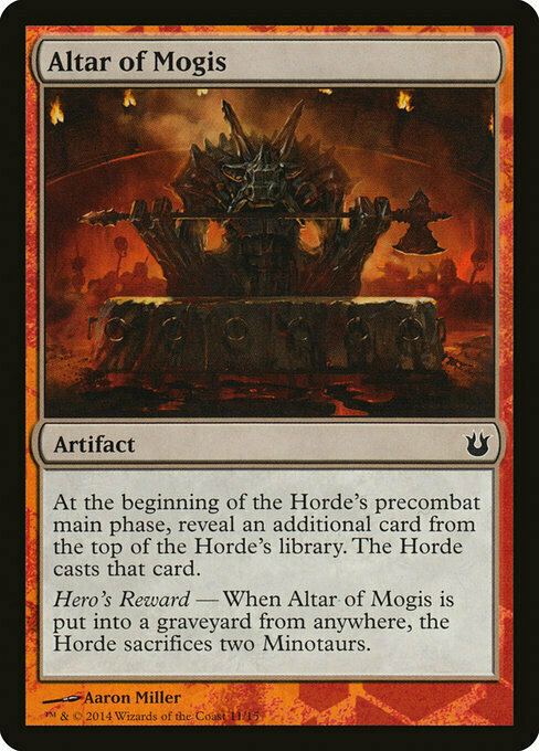 Altar of Mogis Card Front