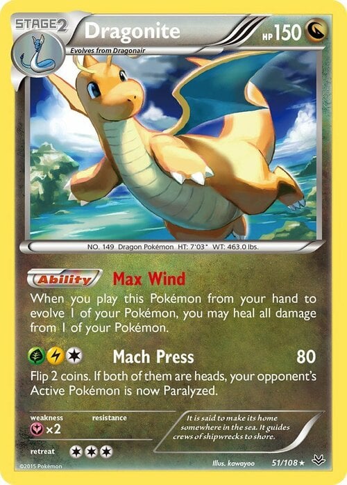 Dragonite Card Front