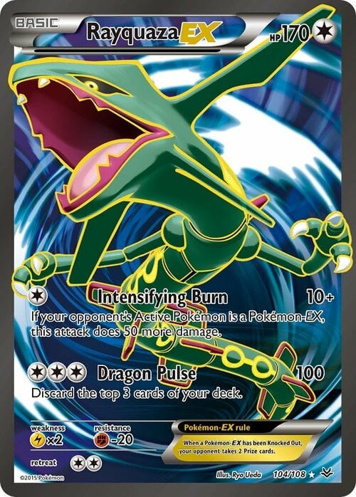 Rayquaza EX Card Front