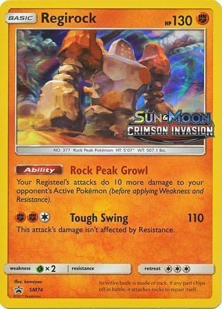 Regirock [Rock Peak Growl | Tough Swing] Card Front
