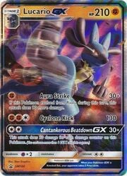 Lucario GX [Aura Strike | Cyclone Kick | Cantankerous Beatdown GX]