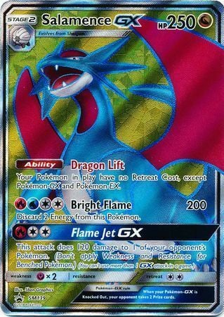 Salamence GX [Dragon Lift | Bright Flame | Flame Jet GX] Card Front