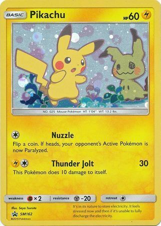 Pikachu [Nuzzle | Thunder Jolt] Card Front