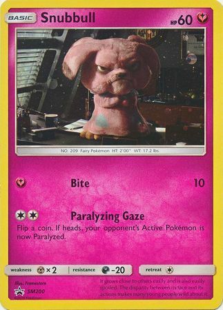 Snubbull [Bite | Paralyzing Gaze] Card Front