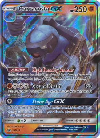 Carracosta GX [High Density Armor GX | Ground Crush | Stone Age GX] Card Front