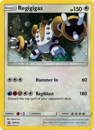 2017 Regigigas Pokemon Trading Card 84/111 Holo Foil Black -  Israel