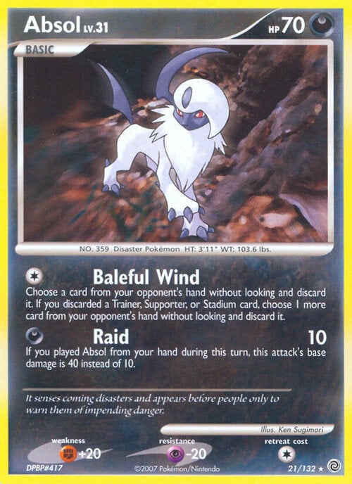 Absol Lv.31 Card Front