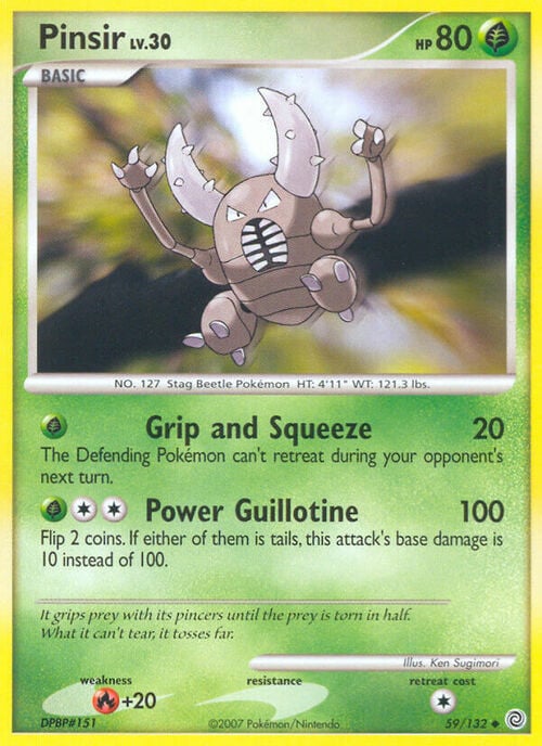 Pinsir Lv.30 Card Front