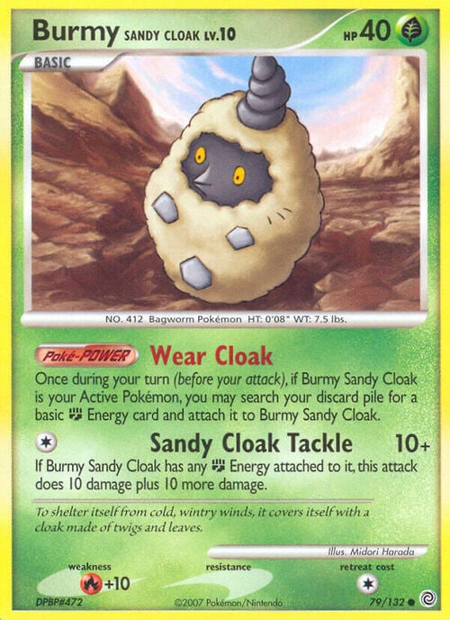 Burmy Sandy Cloak Card Front