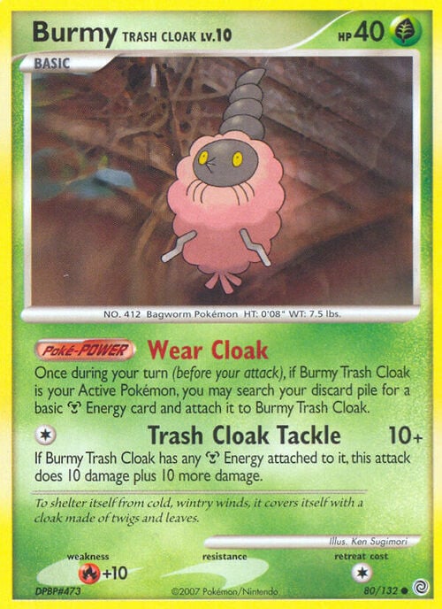 Burmy Trash Cloak Card Front