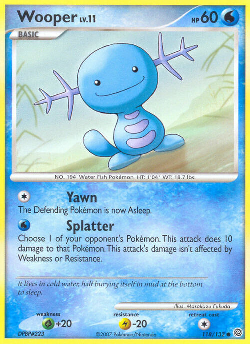 Wooper Lv.11 Card Front