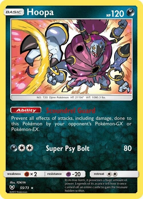 Hoopa [Scoundrel Guard | Super Psy Bolt] Card Front