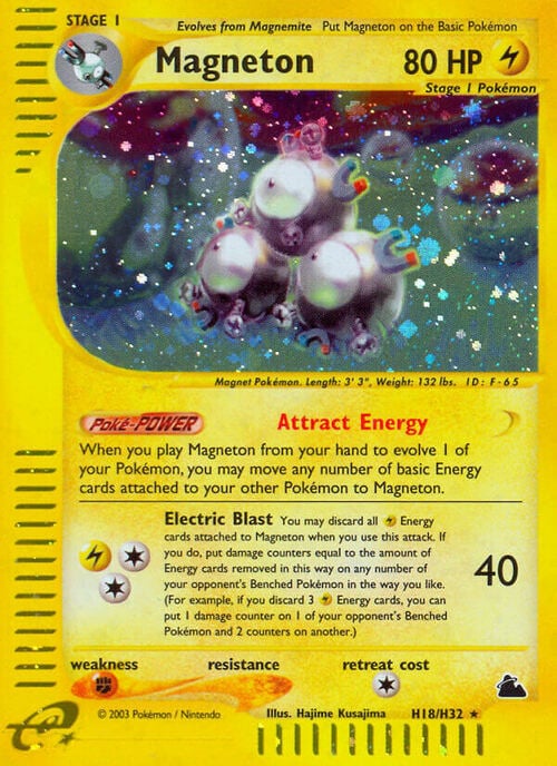 Magneton [Attract Energy | Electric Blast] Card Front