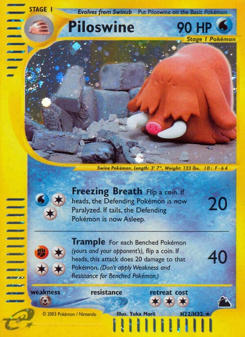 Piloswine Card Front