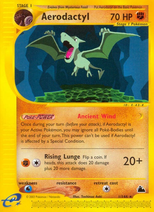 Aerodactyl [Ancient Wind | Rising Lunge] Card Front