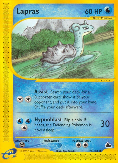 Lapras Card Front