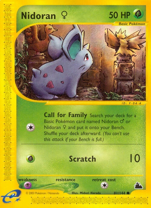 Nidoran F Card Front