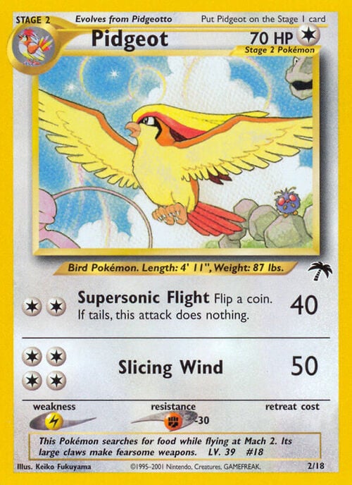 Pidgeot [Supersonic Flight | Slicing Wind] Card Front