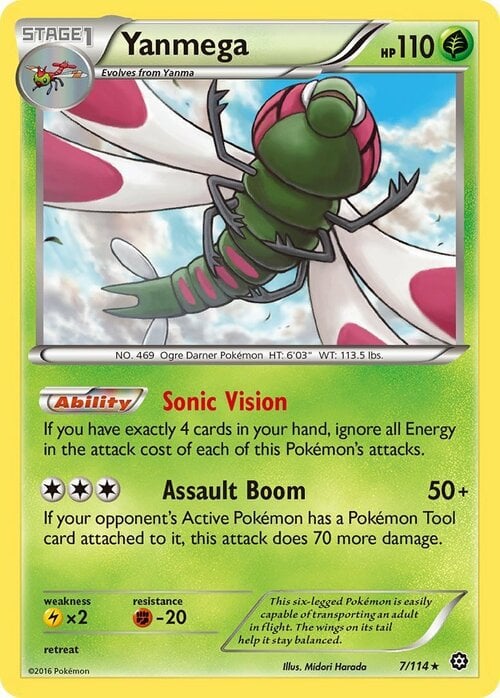 Yanmega [Sonic Vision | Assault Boom] Card Front