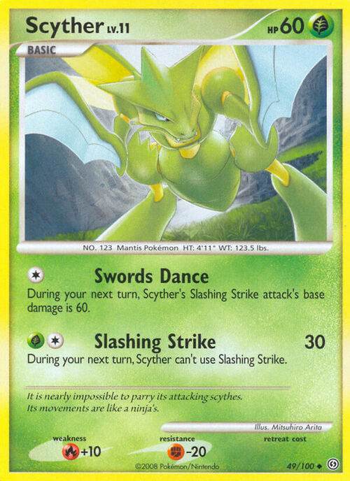 Scyther Lv.11 Card Front