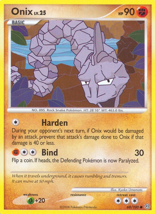 Onix Lv.25 [Harden | Bind] Card Front