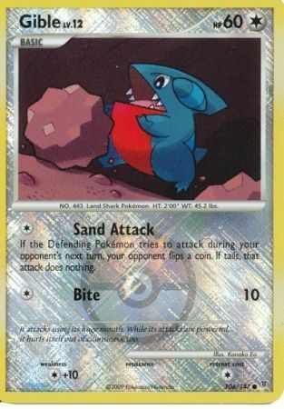 Gible Lv.12 Card Front