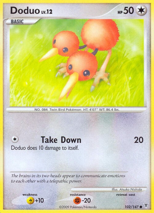 Doduo Lv.12 Frente