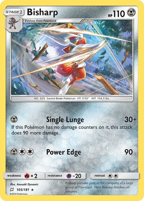 Bisharp [Single Lunge | Power Edge] Card Front