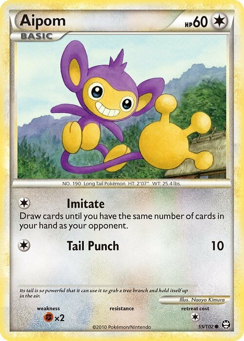 Aipom [Imitate | Tail Punch] Card Front