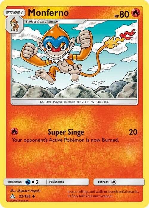 Monferno [Super Singe] Card Front