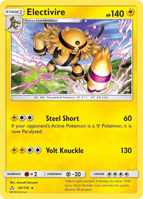 Electivire [Steel Short | Volt Knuckle] Card Front