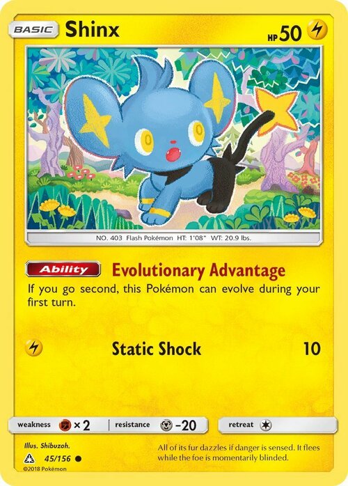 Shinx [Evolutionary Advantage | Static Shock] Card Front