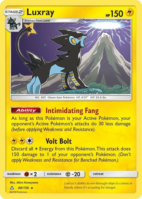 Luxray [Intimidating Fang | Volt Bolt] Card Front