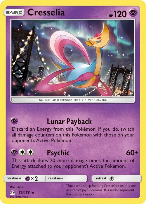 Cresselia [Lunar Payback | Psychic] Card Front