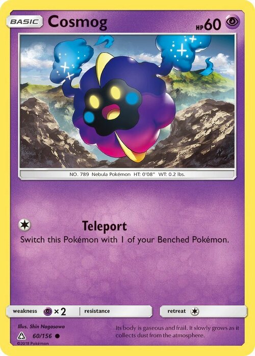 Cosmog Card Front