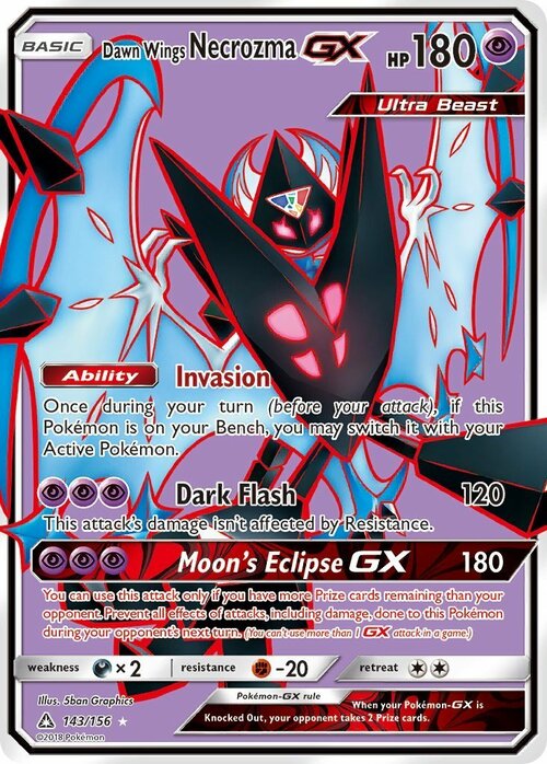 Dawn Wings Necrozma GX Card Front