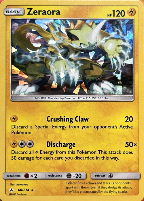 Zeraora Card Front