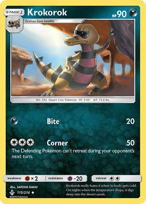 Krokorok [Bite | Corner] Card Front