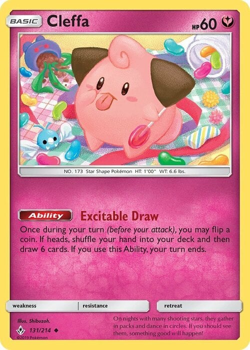 Cleffa [Excitable Draw] Card Front