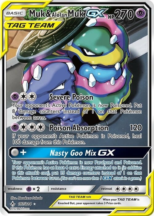 Muk & Alolan Muk GX Card Front